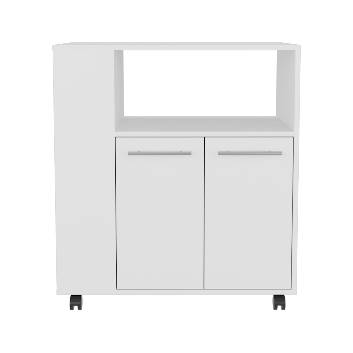 Mueble Microondas Eldon Blanco 75x83.4cm Con Ruedas - ALACENAS Y MUEBLES MICROONDAS | Bylmo