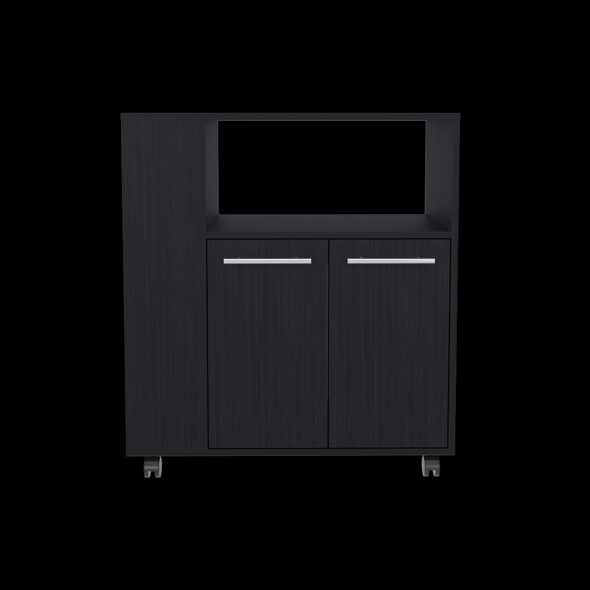 Mueble Microondas Eldon Wengue 75x83.4cm Con Ruedas - ALACENAS Y MUEBLES MICROONDAS | Bylmo