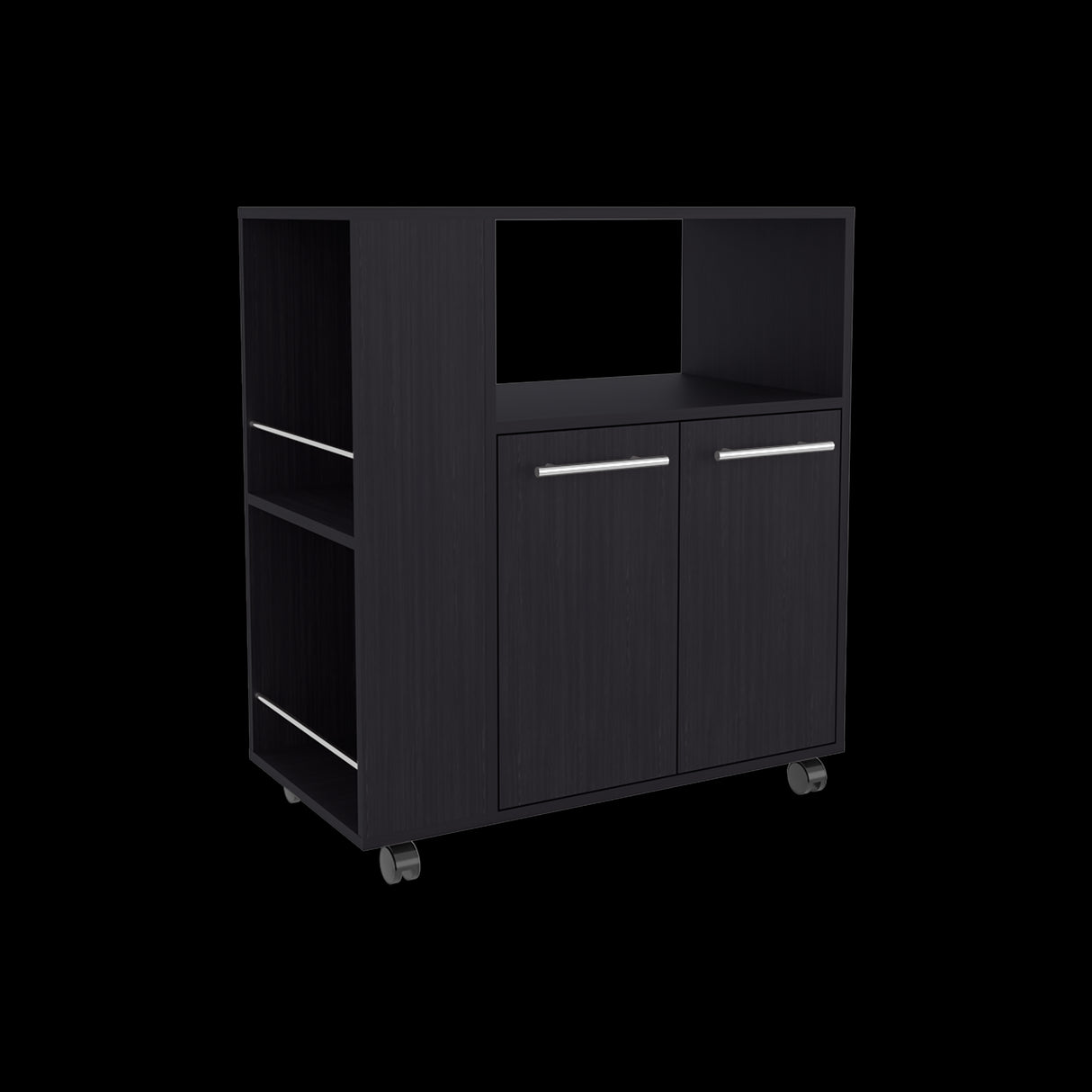 Mueble Microondas Eldon Wengue 75x83.4cm Con Ruedas - ALACENAS Y MUEBLES MICROONDAS | Bylmo