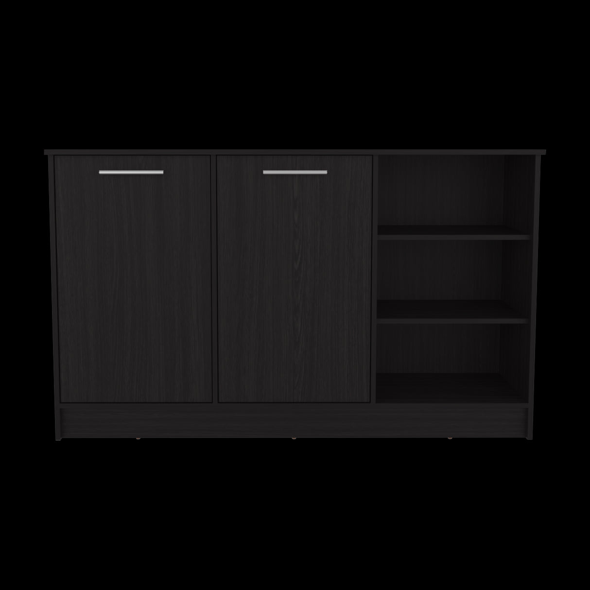 Isla de Cocina Ginger Wengue 150x90.6cm Con Seis Compartimientos - BARRAS Y MUEBLES AUXILIARES | Bylmo