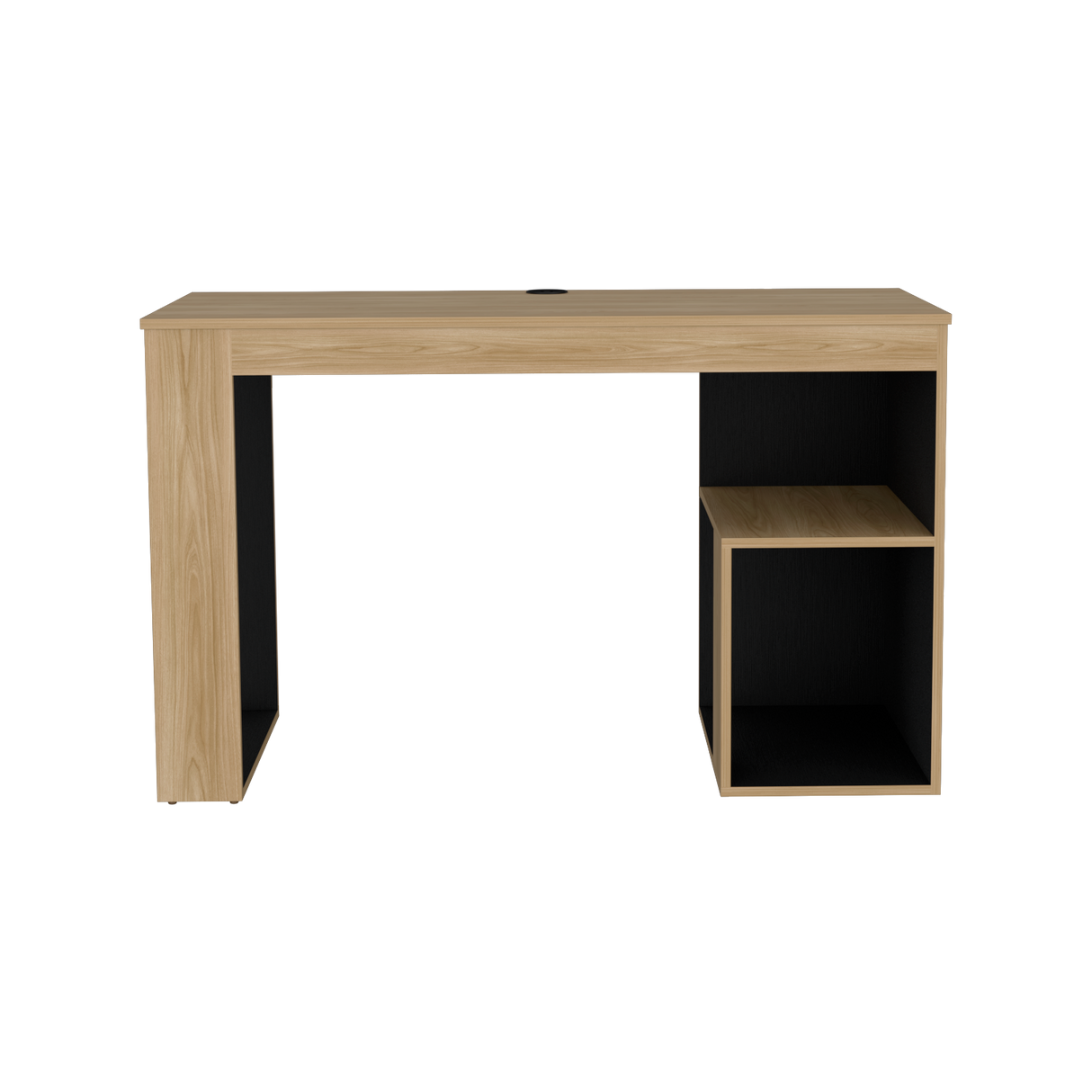 Escritorio Astana Fresno Europeo y Wengue 120x73.5cm sin Cajones - ESCRITORIOS | Bylmo