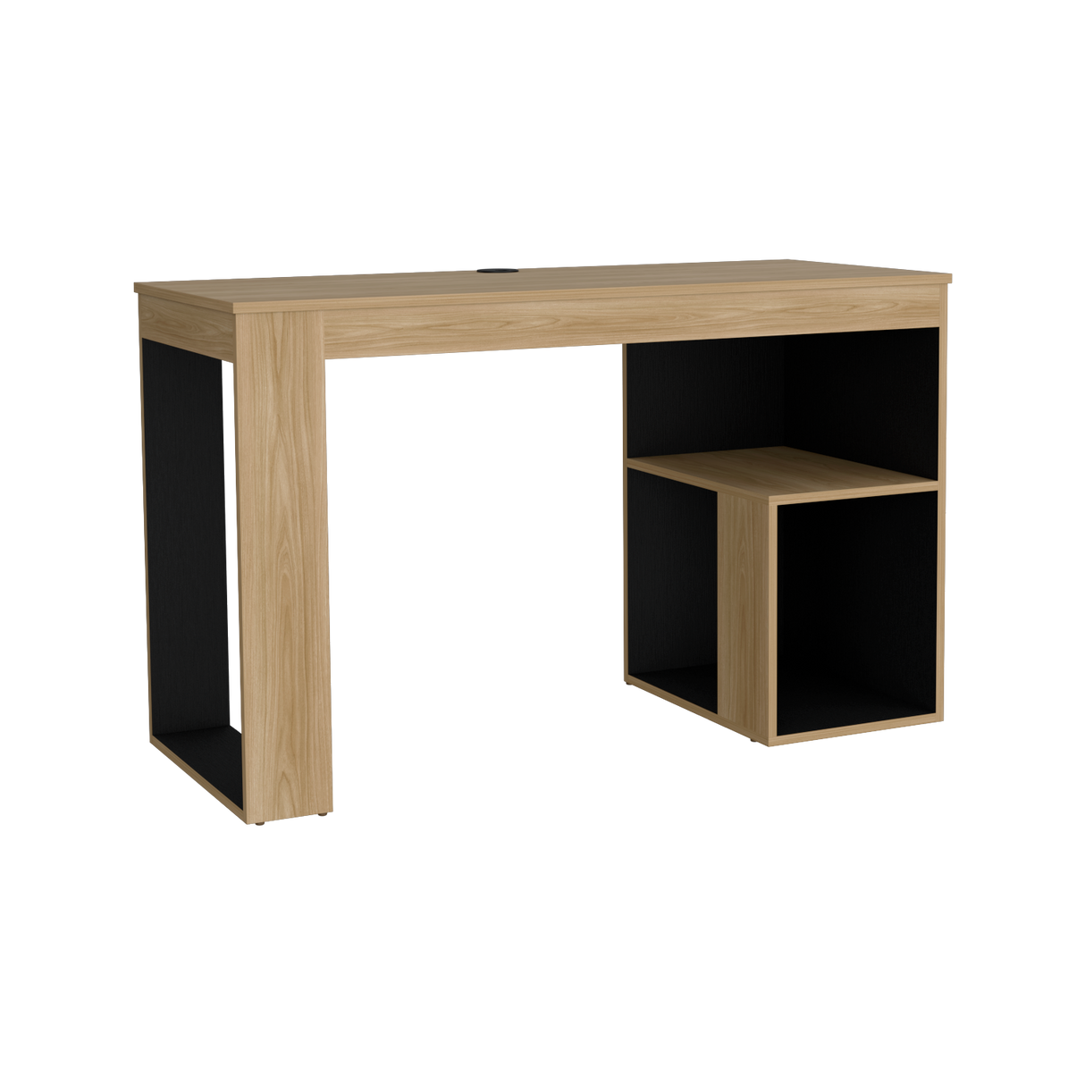 Escritorio Astana Fresno Europeo y Wengue 120x73.5cm sin Cajones - ESCRITORIOS | Bylmo