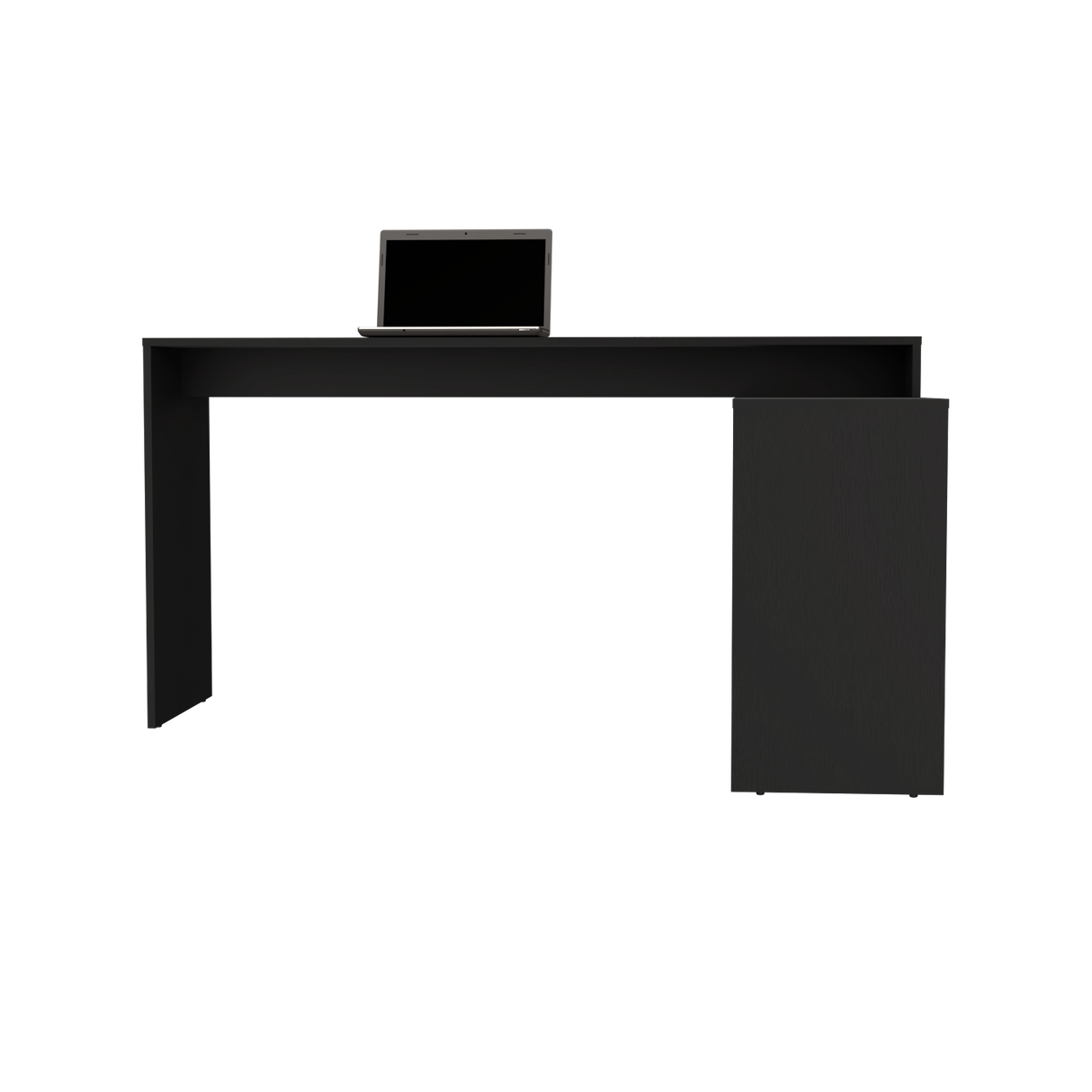 Escritorio Esquinero Axis Wengue 150x77cm sin Cajones - ESCRITORIOS | Bylmo