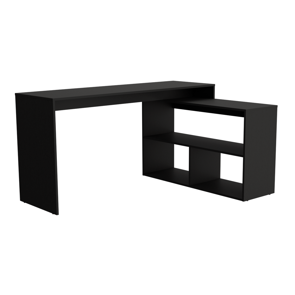 Escritorio Esquinero Axis Wengue 150x77cm sin Cajones - ESCRITORIOS | Bylmo