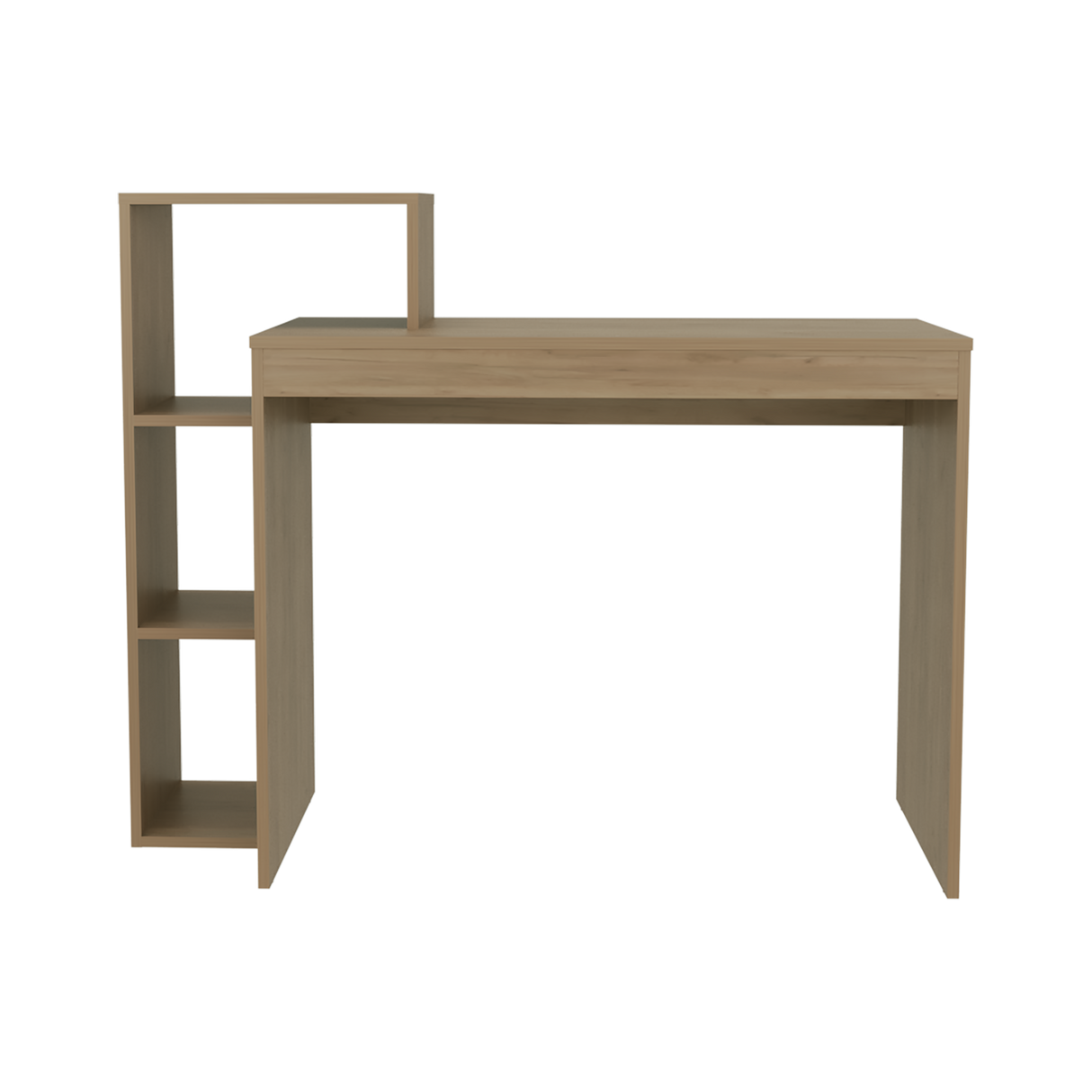 Escritorio con Biblioteca Britt Fresno Europeo 110x90cm sin Cajones - ESCRITORIOS | Bylmo