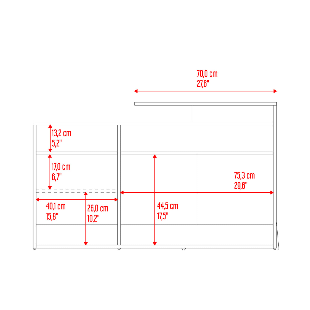 Escritorio Esquinero Singapur Duna y Blanco 130x72.5cm sin Cajones - ESCRITORIOS | Bylmo