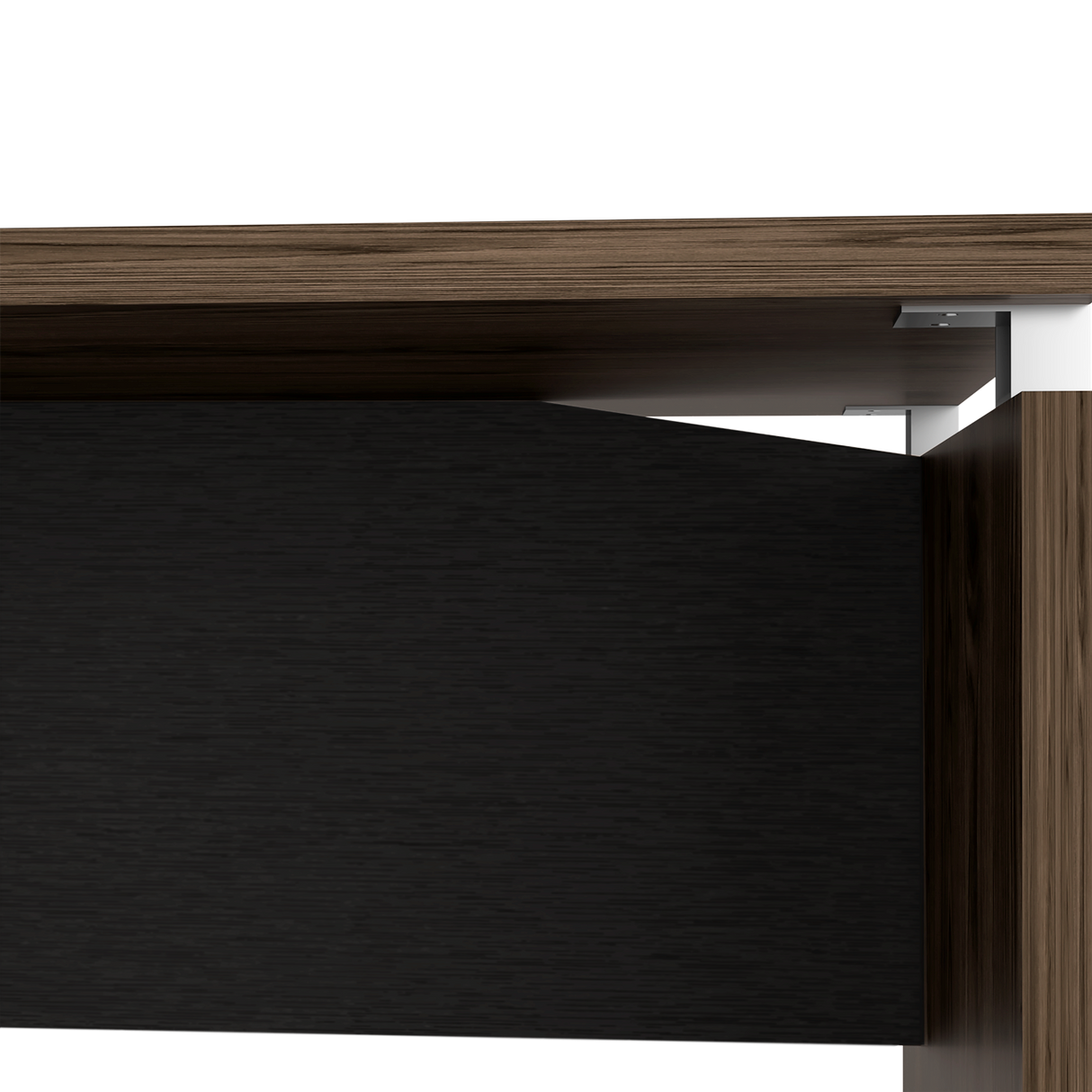 Escritorio Home Wengue y Coñac 100x75cm sin Cajones - ESCRITORIOS | Bylmo