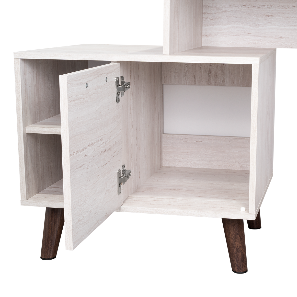 Escritorio Leira Tivoli y Blanco 151.5x75.6cm sin Cajones - ESCRITORIOS | Bylmo