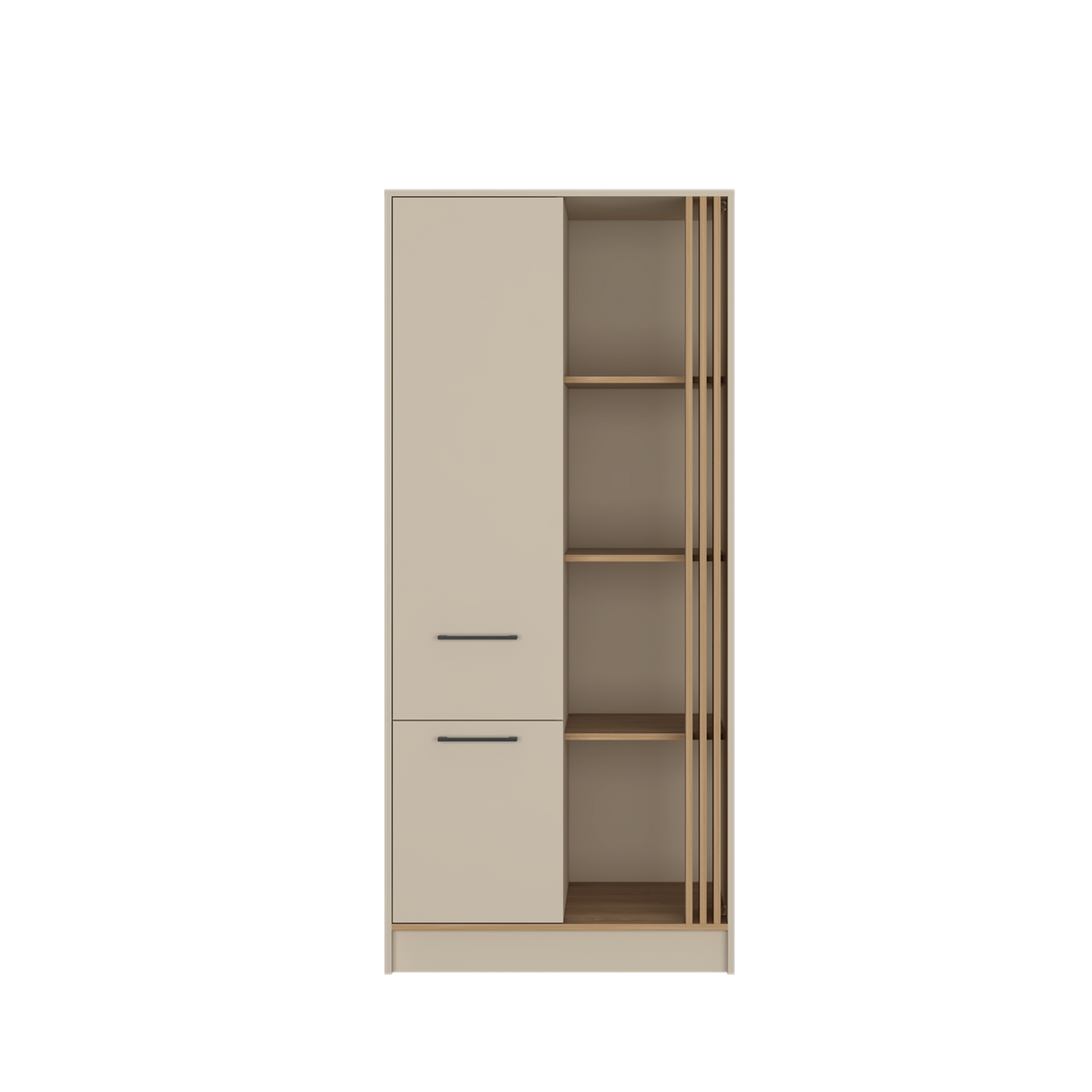 Closet Vance Capri y Fresno Europeo 80x180cm Con Un Cajón y Seis Compartimientos - CLOSETS | Bylmo