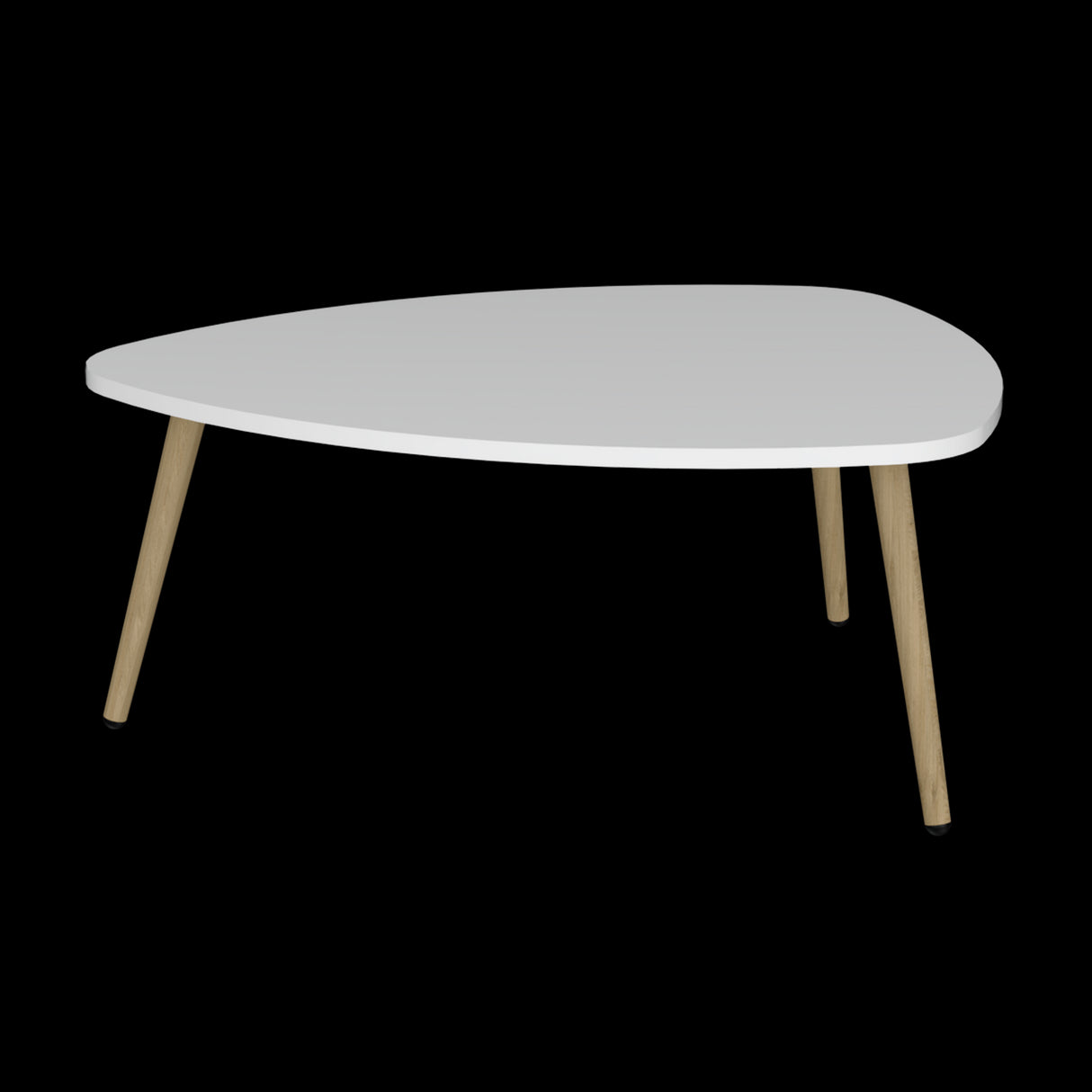 Mesa de Centro Narvik Blanco 74.1x31.5cm Rectangular y con Patas - MESAS DE CENTRO | Bylmo