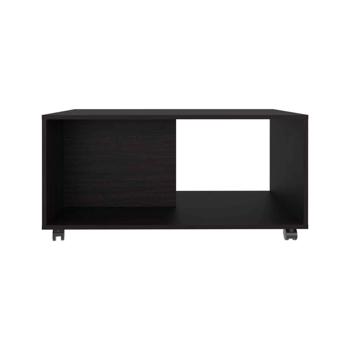 Mesa de Centro Patrick Wengue 92x45.1cm Rectangular con Compartimientos y con De Ruedas - MESAS DE CENTRO | Bylmo