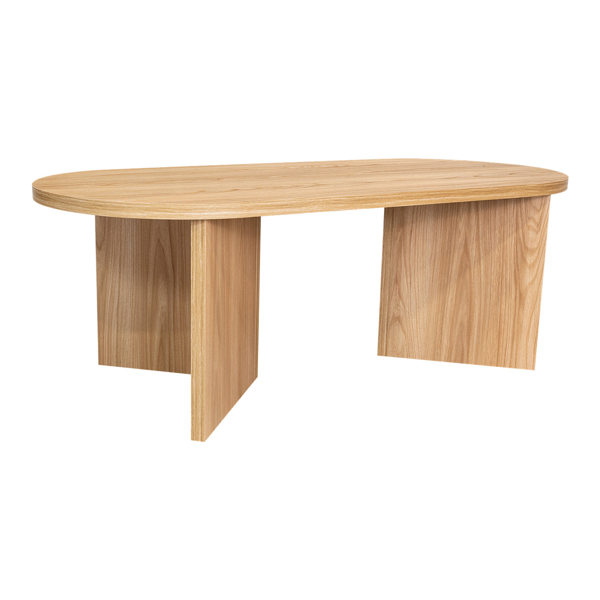 Mesa de Centro Ted Fresno Europeo 120.2x42.2cm Ovalado - MESAS DE CENTRO | Bylmo