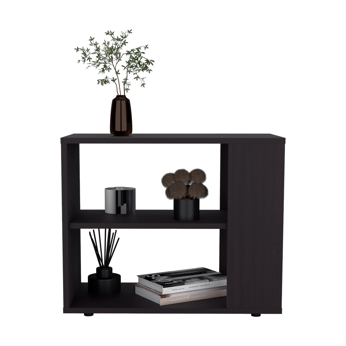 Mueble Auxiliar Garden Wengue 60x50cm Rectangular con Dos Compartimientos - MESAS AUXILIARES | Bylmo