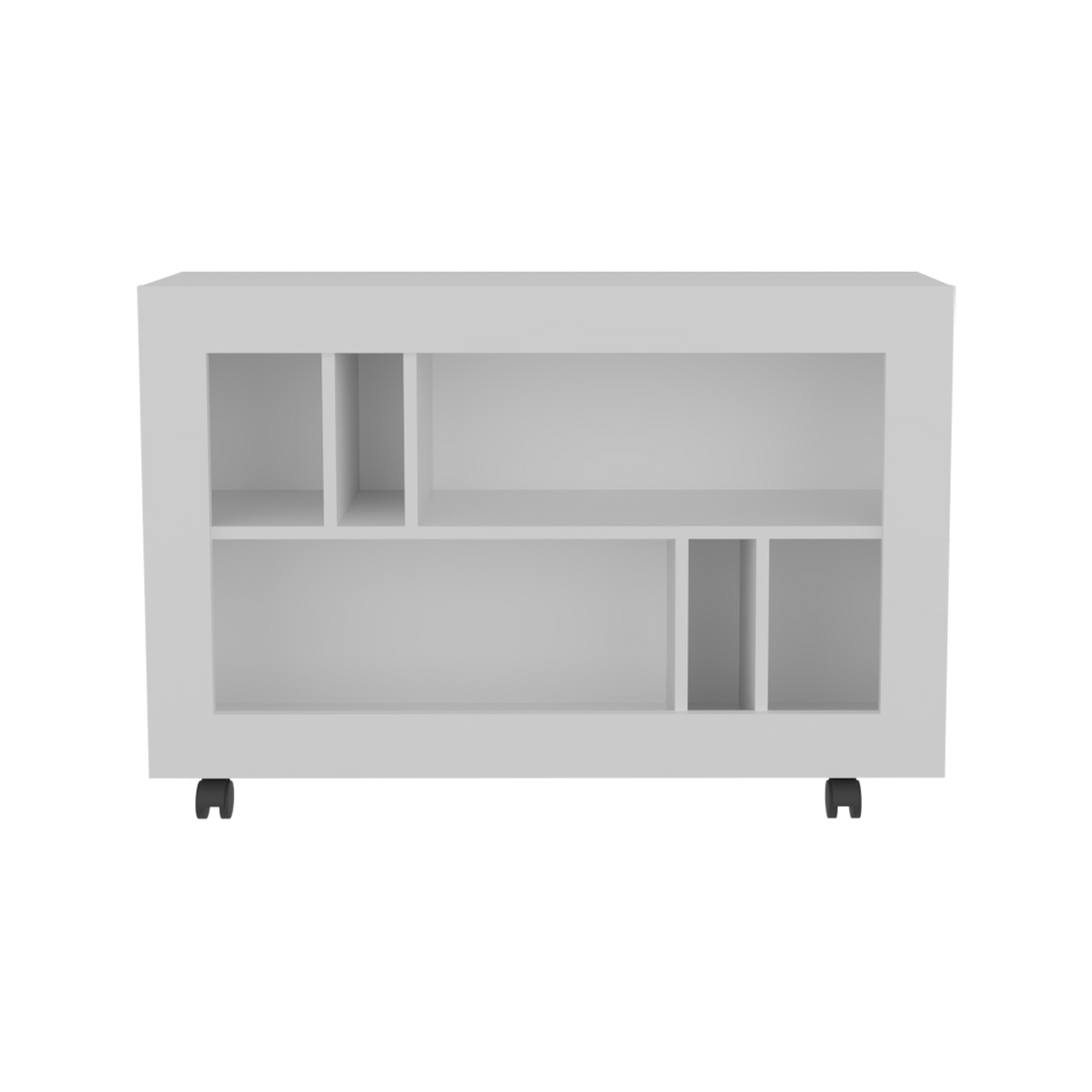 Mueble Auxiliar Joge Blanco 95x64.5cm Rectangular con Seis Compartimientos - MESAS AUXILIARES | Bylmo