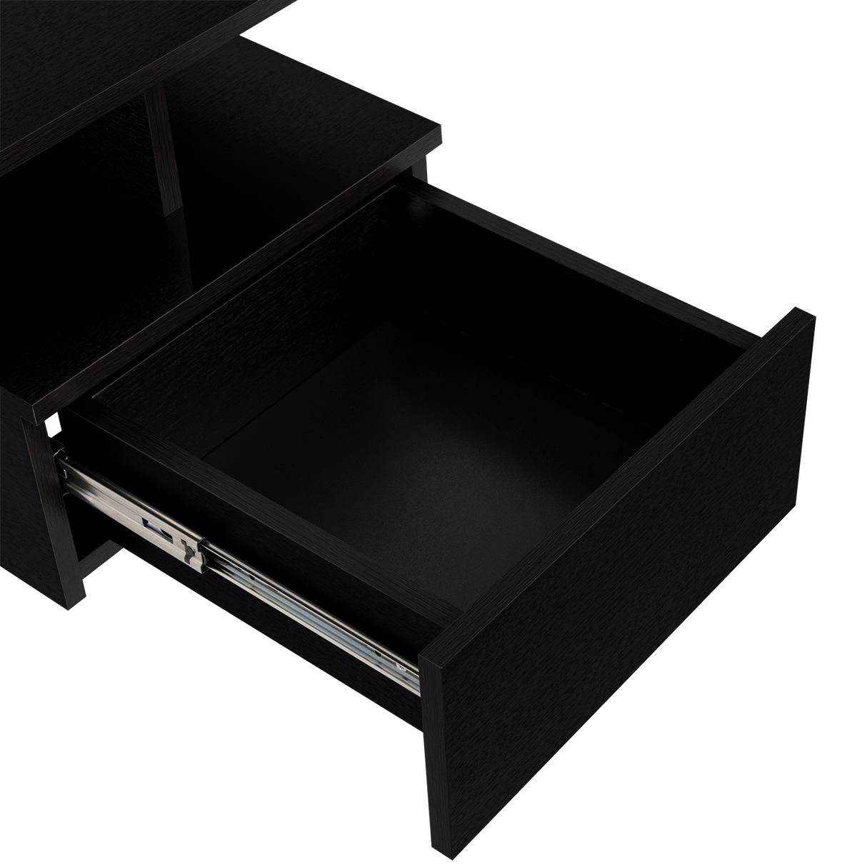 Mesa de Noche Flotante Wengue 35.6x29.5cm con Un Cajón - MESAS DE NOCHE | Bylmo