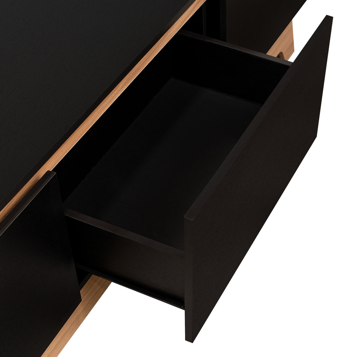 Centro de Entretenimiento Woodall Wengue y Fresno Europeo 180.6x53cm Para TV Hasta 80 Pulgadas - MUEBLES DE TV | Bylmo