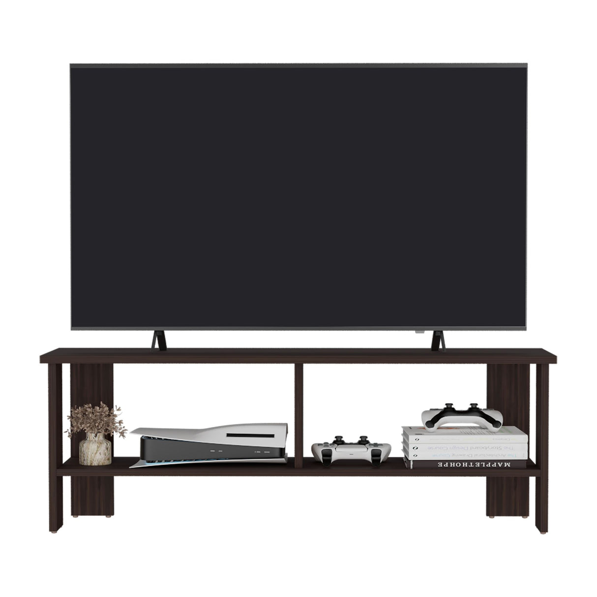 Mesa para TV Navia Nogal 120.3x42.1cm Para TV Hasta 55 Pulgadas - MUEBLES DE TV | Bylmo