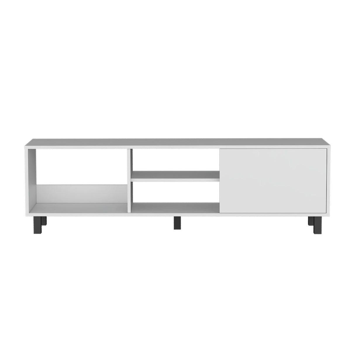 Rack de TV Tunez Plus Blanco 160x47.5cm Para TV Hasta 70 Pulgadas - MUEBLES DE TV | Bylmo