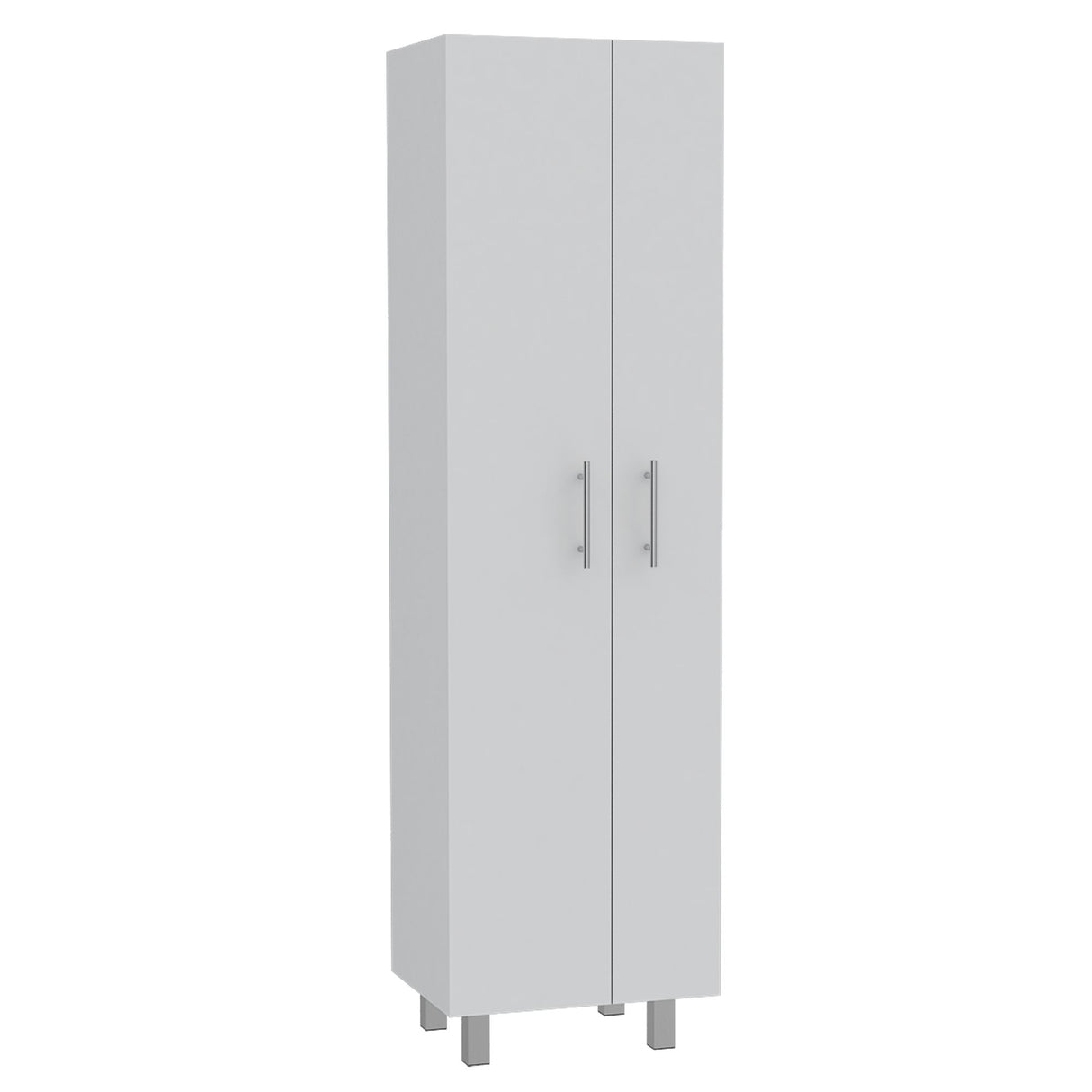 Organizador de Aseo Nala Blanco 51.2x181.2cm con Puerta Batible y con Patas - MUEBLES DE ASEO Y ROPAS | Bylmo