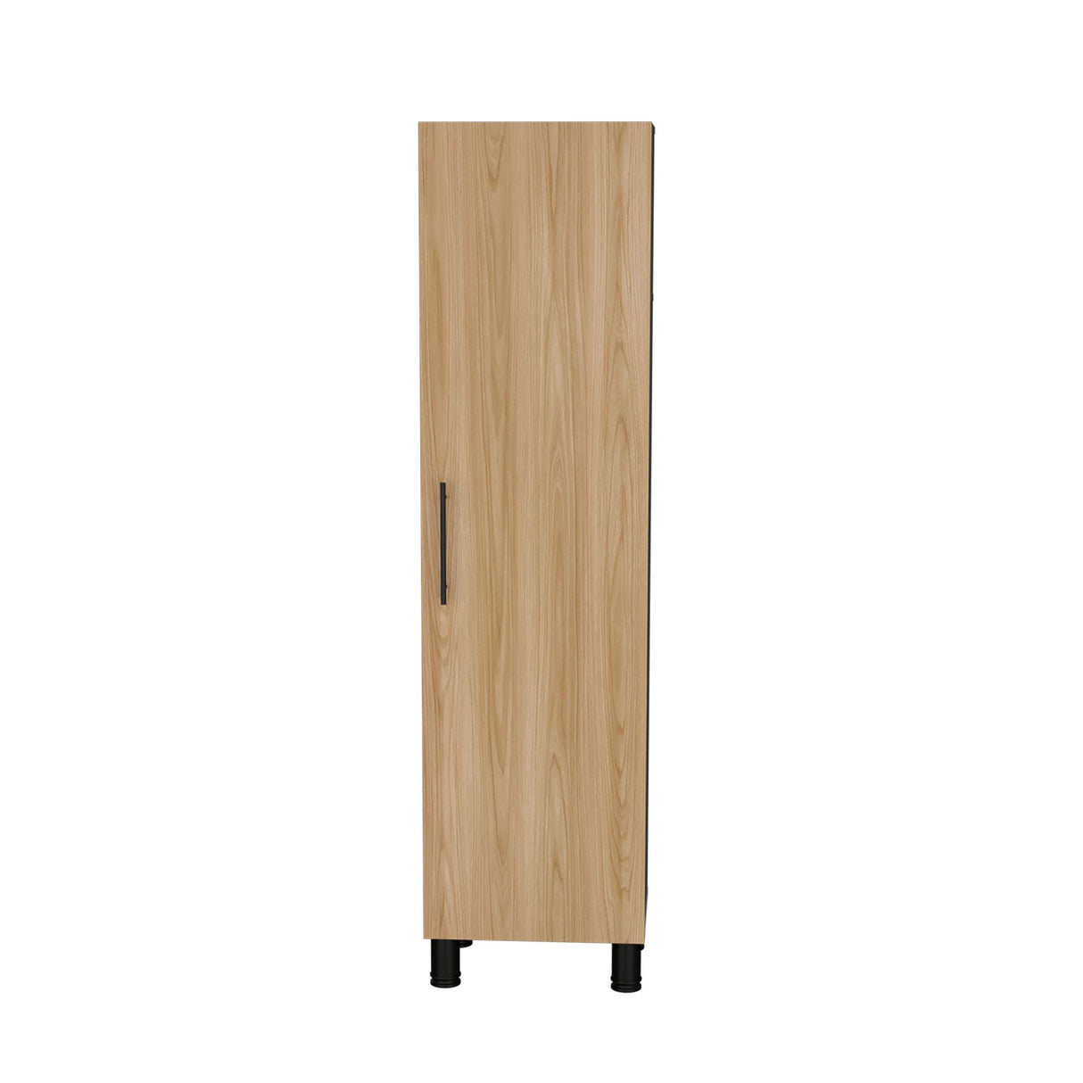 Organizador de Aseo Rayle Fresno Europeo y Blanco 48x182cm con Puerta Batible y con Patas - MUEBLES DE ASEO Y ROPAS | Bylmo
