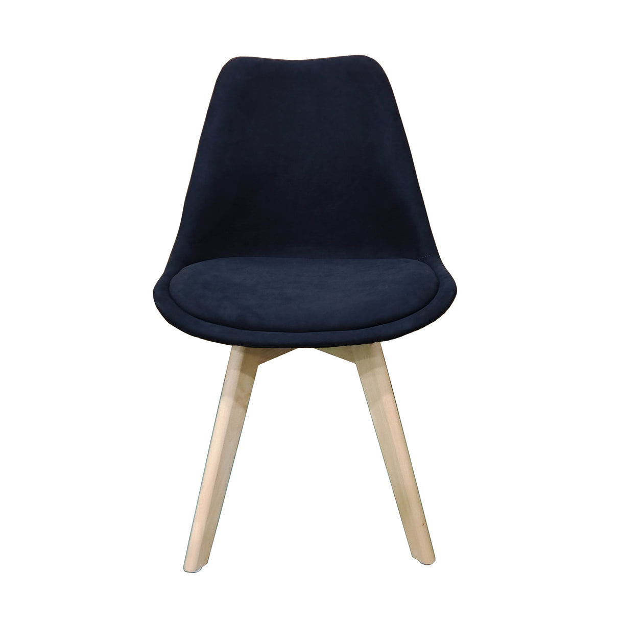 Kit x 4 Sillas Comedor BM - 053 - L Negro y Cafe Claro 49.5x84cm con Espaldar - SILLAS Y BUTACOS | Bylmo