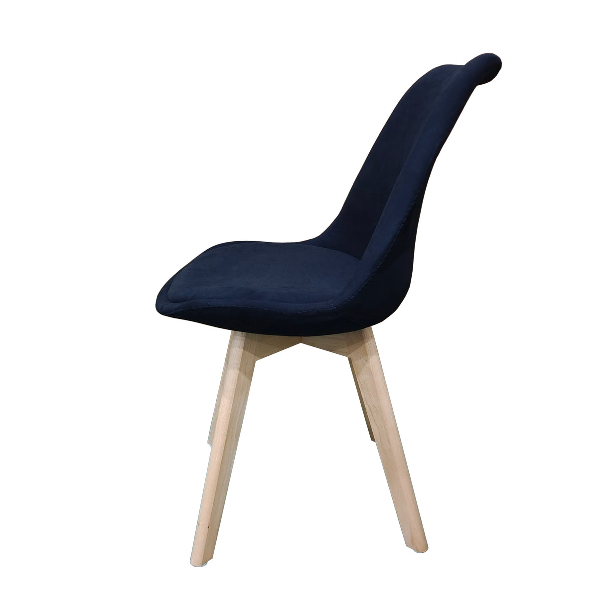 Kit x 4 Sillas Comedor BM - 053 - L Negro y Cafe Claro 49.5x84cm con Espaldar - SILLAS Y BUTACOS | Bylmo