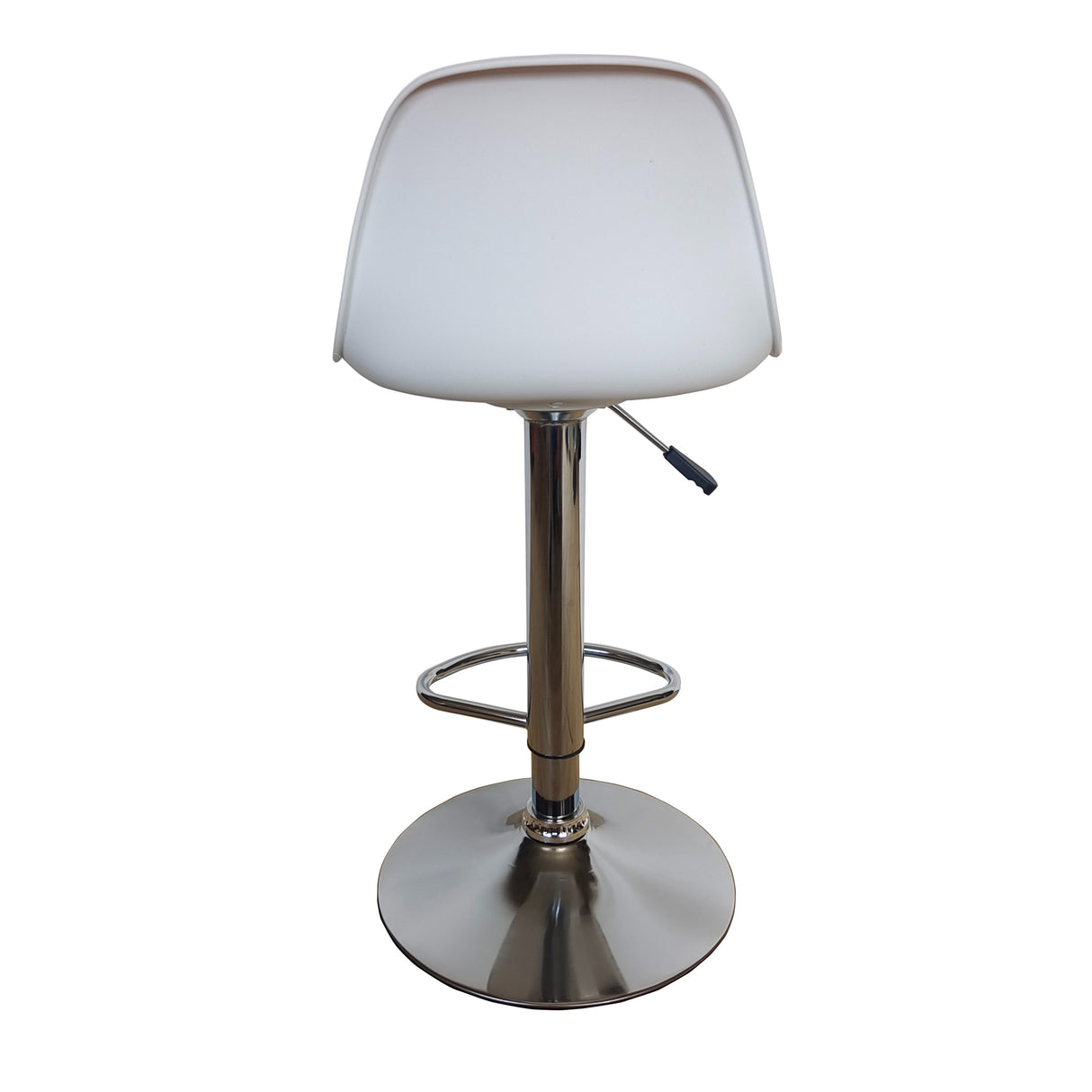 Set x 2 Sillas Bar Giratorias Napoles blanco 38x81cm con Espaldar y con Reposapiés - SILLAS Y BUTACOS | Bylmo