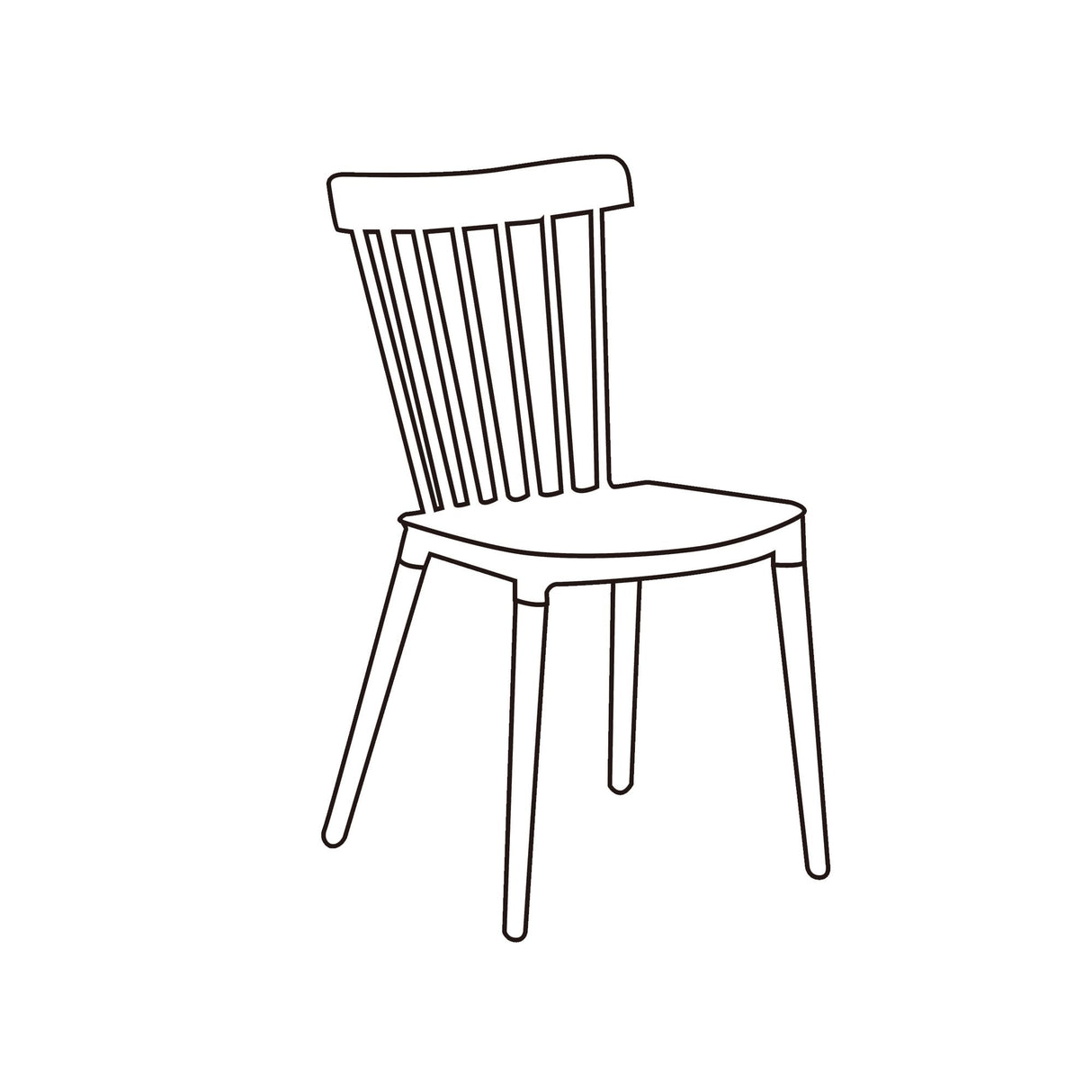 Kit x 6 Sillas Comedor Blanco y Cafe 44.5x84cm con Espaldar - SILLAS Y BUTACOS | Bylmo