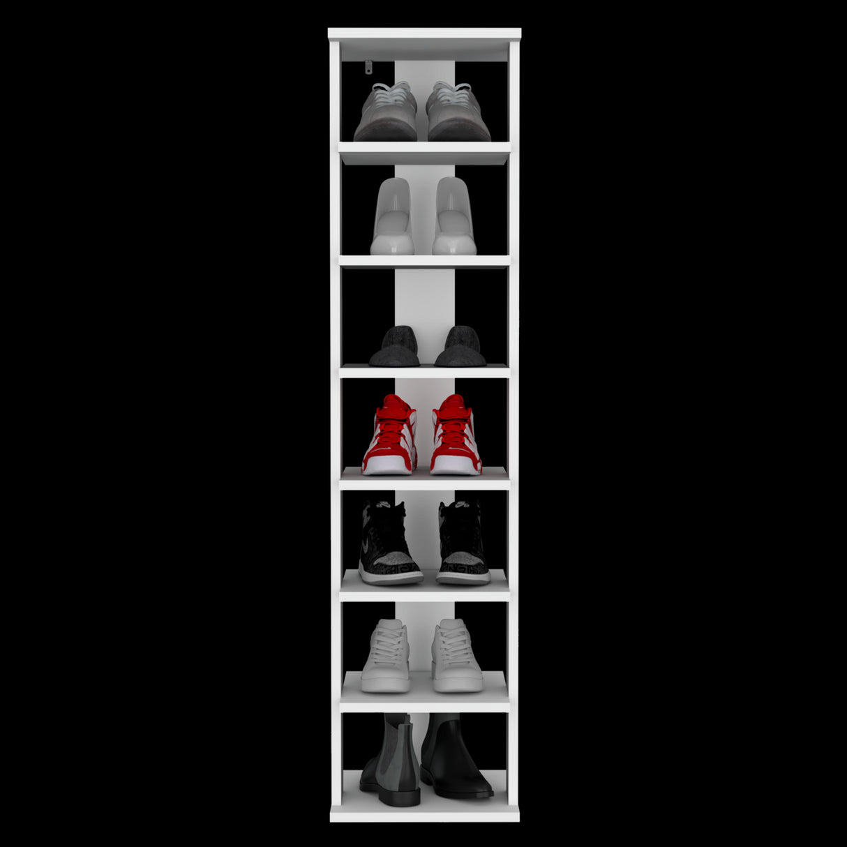 Zapatero Odesto Blanco 29.7x123.8cm de Siete Niveles - ZAPATEROS | Bylmo