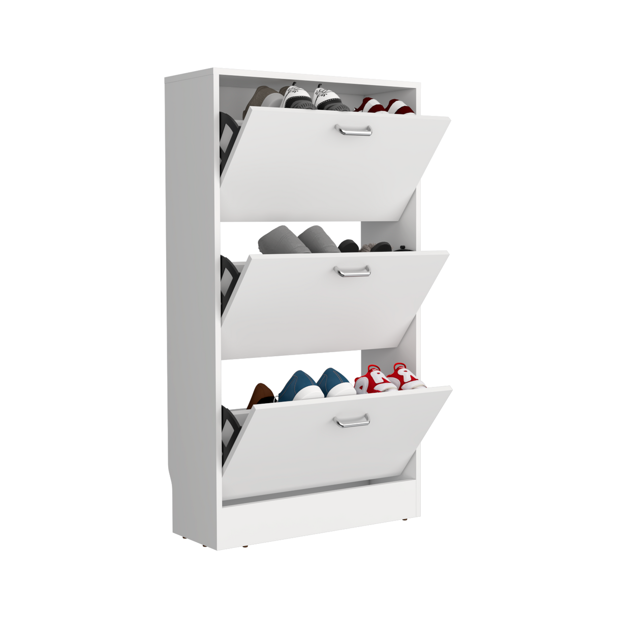 Zapatero Inola Blanco 63x115.2cm de Tres Niveles - ZAPATEROS | Bylmo