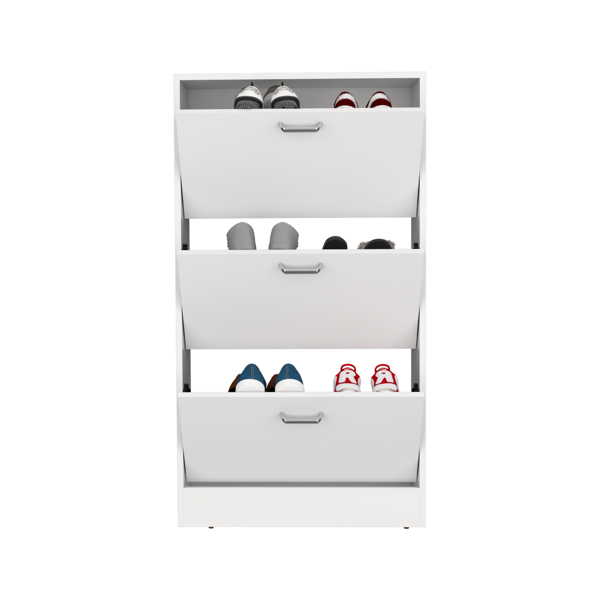 Zapatero Inola Blanco 63x115.2cm de Tres Niveles - ZAPATEROS | Bylmo