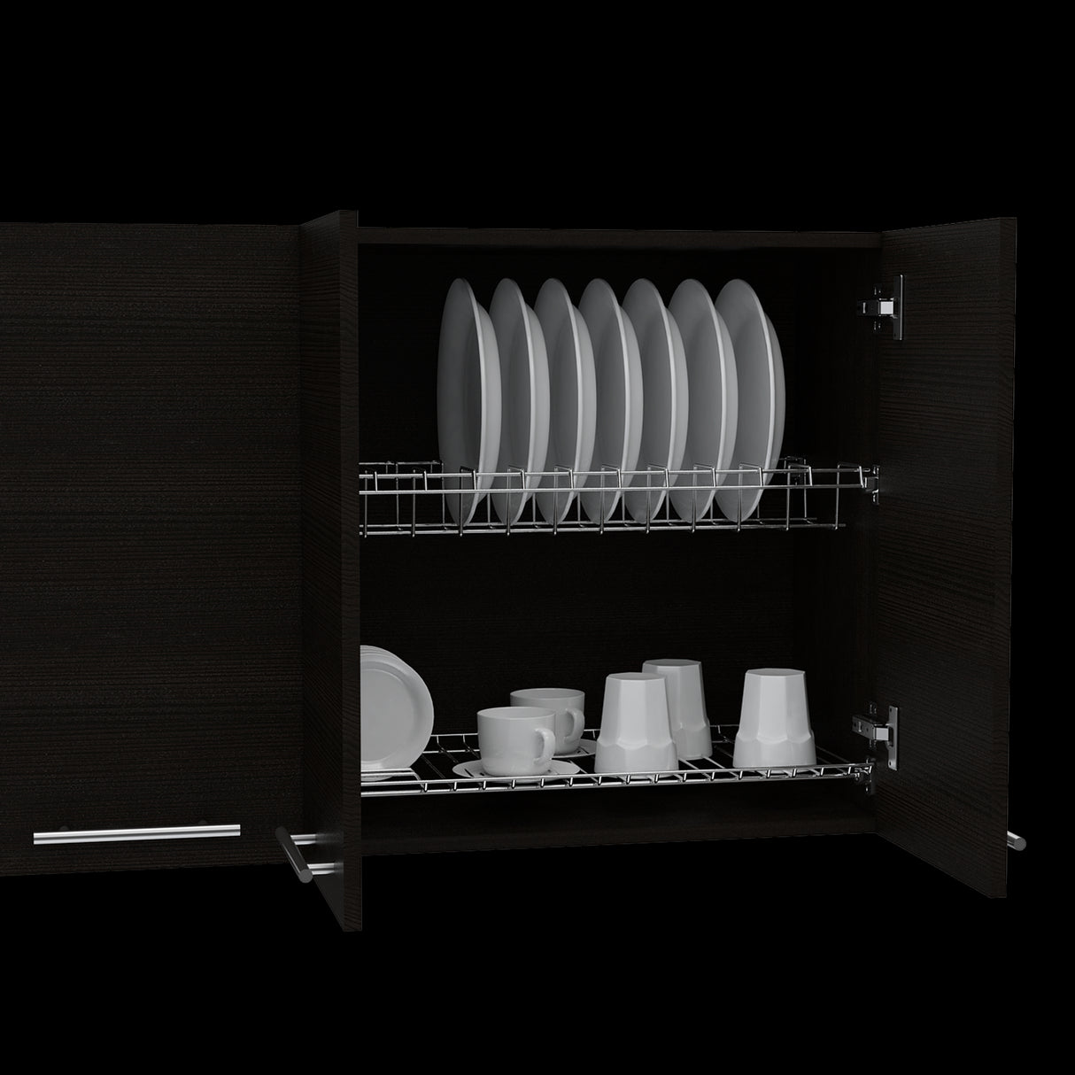 Mueble Superior de Cocina Wengue 120x60cm con Locero - MUEBLES SUPERIORES DE COCINA | Bylmo