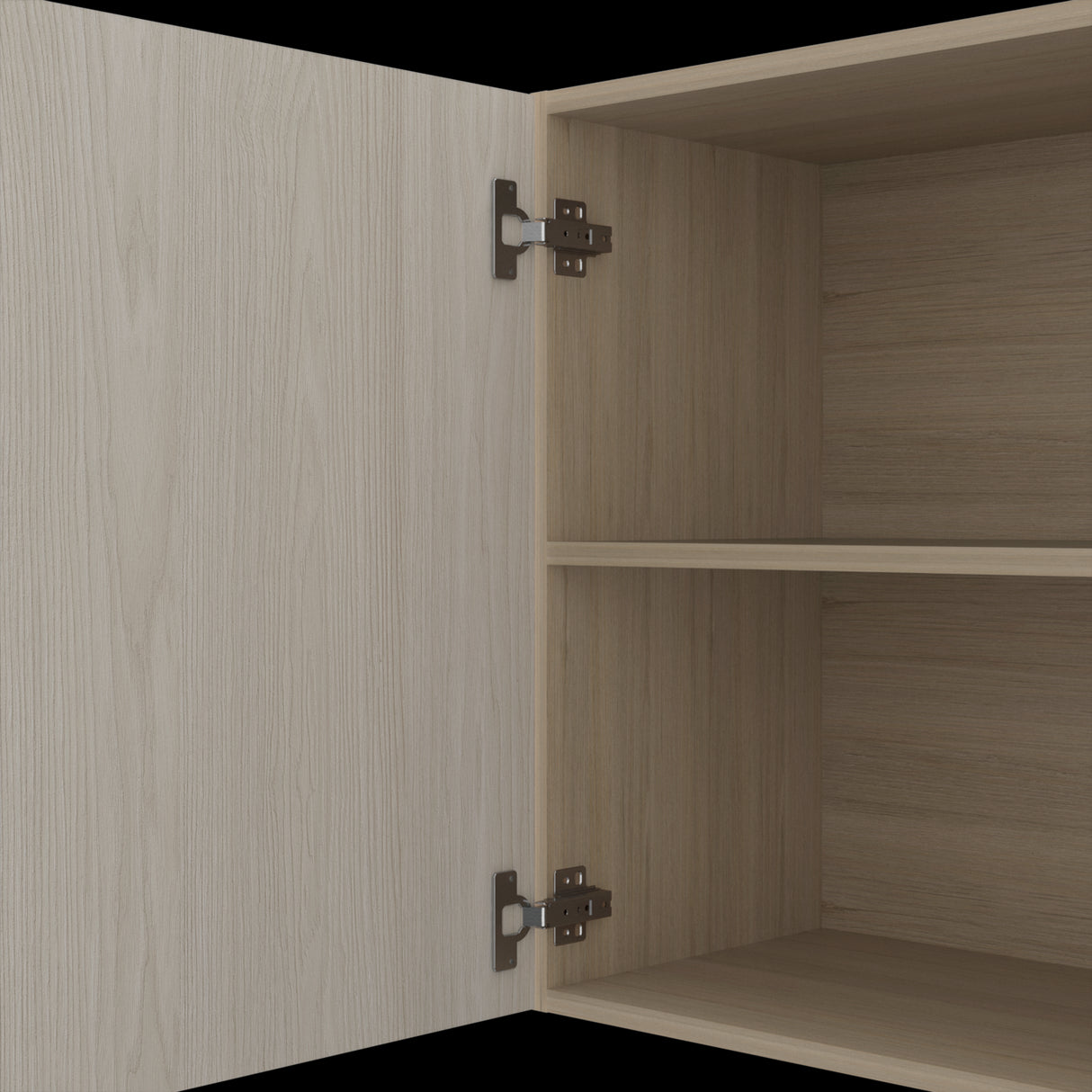 Mueble Superior de Cocina Gante Rovere y Niebla 180x60cm con Locero - MUEBLES SUPERIORES DE COCINA | Bylmo