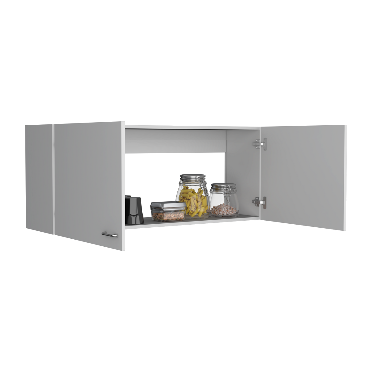 Mueble Superior de Cocina Napoles Blanco 120x49cm con Dos Puertas - MUEBLES SUPERIORES DE COCINA | Bylmo