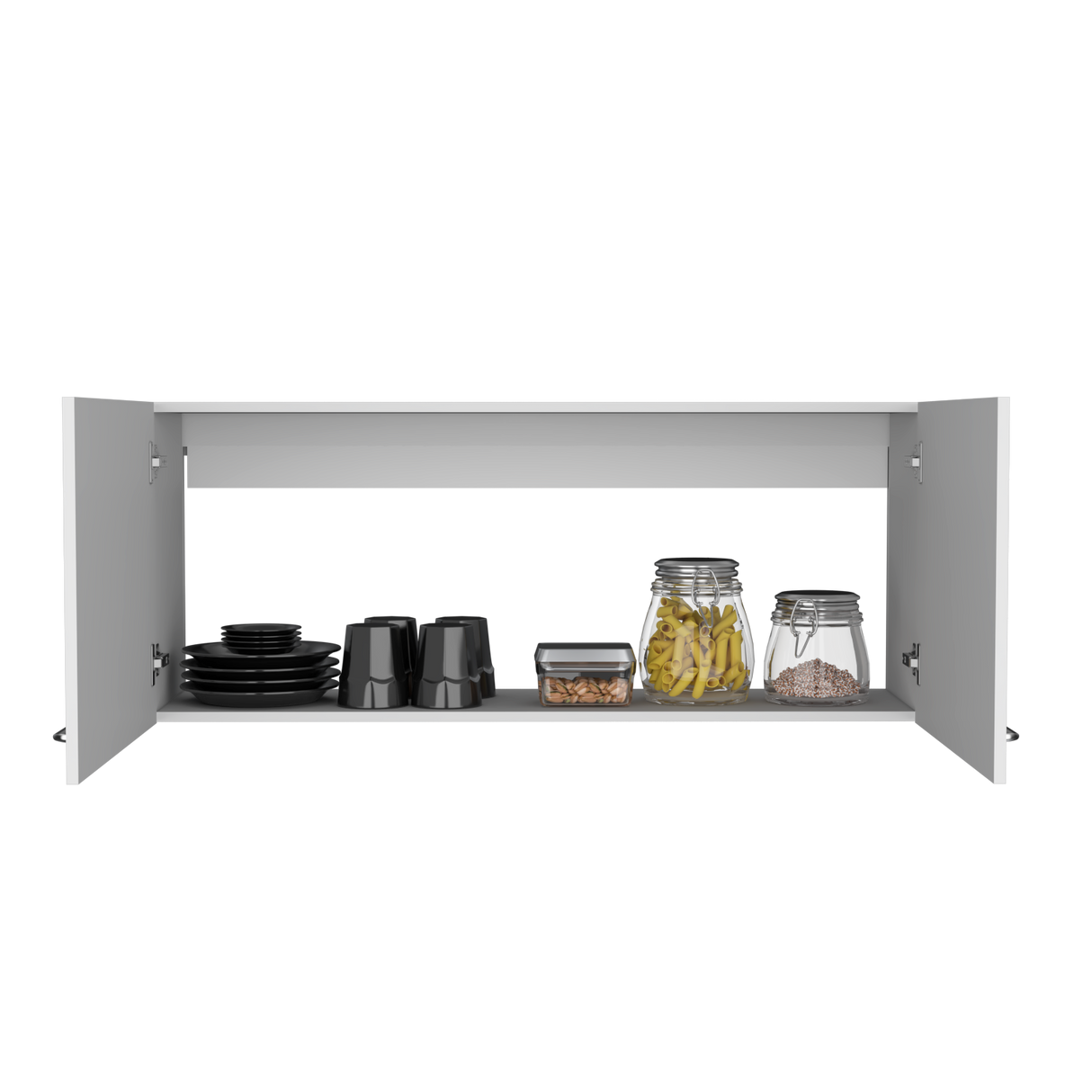 Mueble Superior de Cocina Napoles Blanco 120x49cm con Dos Puertas - MUEBLES SUPERIORES DE COCINA | Bylmo