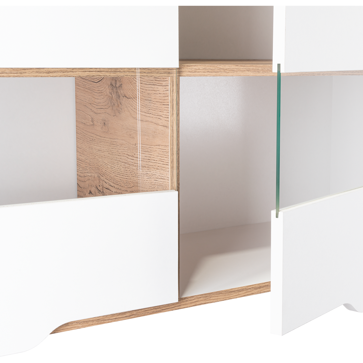 Mueble Superior de Cocina Soler Blanco y Macadamia 100x60cm con Cuatro Puertas - MUEBLES SUPERIORES DE COCINA | Bylmo