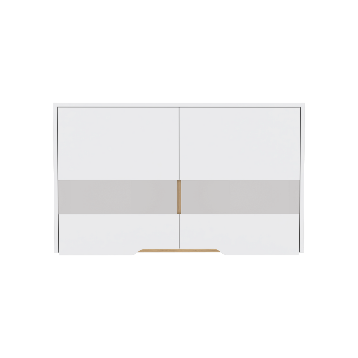 Mueble Superior de Cocina Soler Blanco y Macadamia 100x60cm con Cuatro Puertas - MUEBLES SUPERIORES DE COCINA | Bylmo