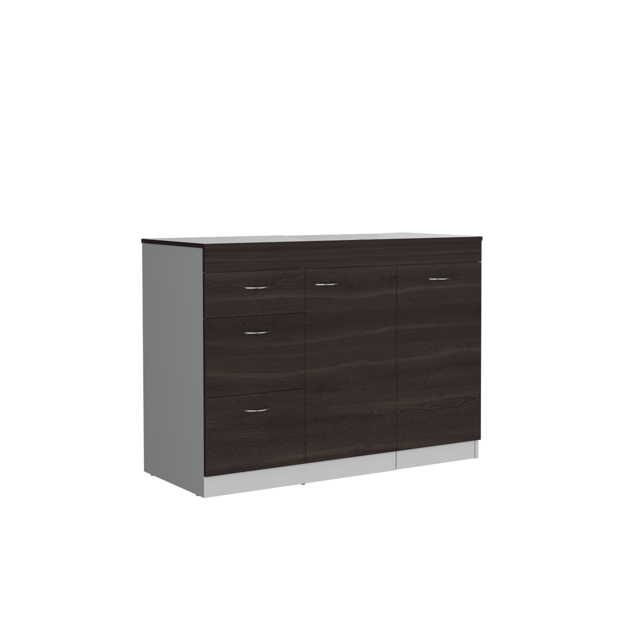 Mueble Inferior de Cocina Grecia Blanco y Milan 116.4x84.8cm Sin Mesón y sin Estufa - MUEBLES INFERIORES DE COCINA | Bylmo