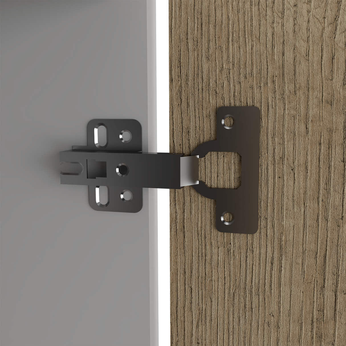 Mueble Inferior de Cocina Napoles Blanco y Duna 100x90cm Con Mesón de Acero Inoxidable para Lado Izquierdo y sin Estufa - MUEBLES INFERIORES DE COCINA | Bylmo