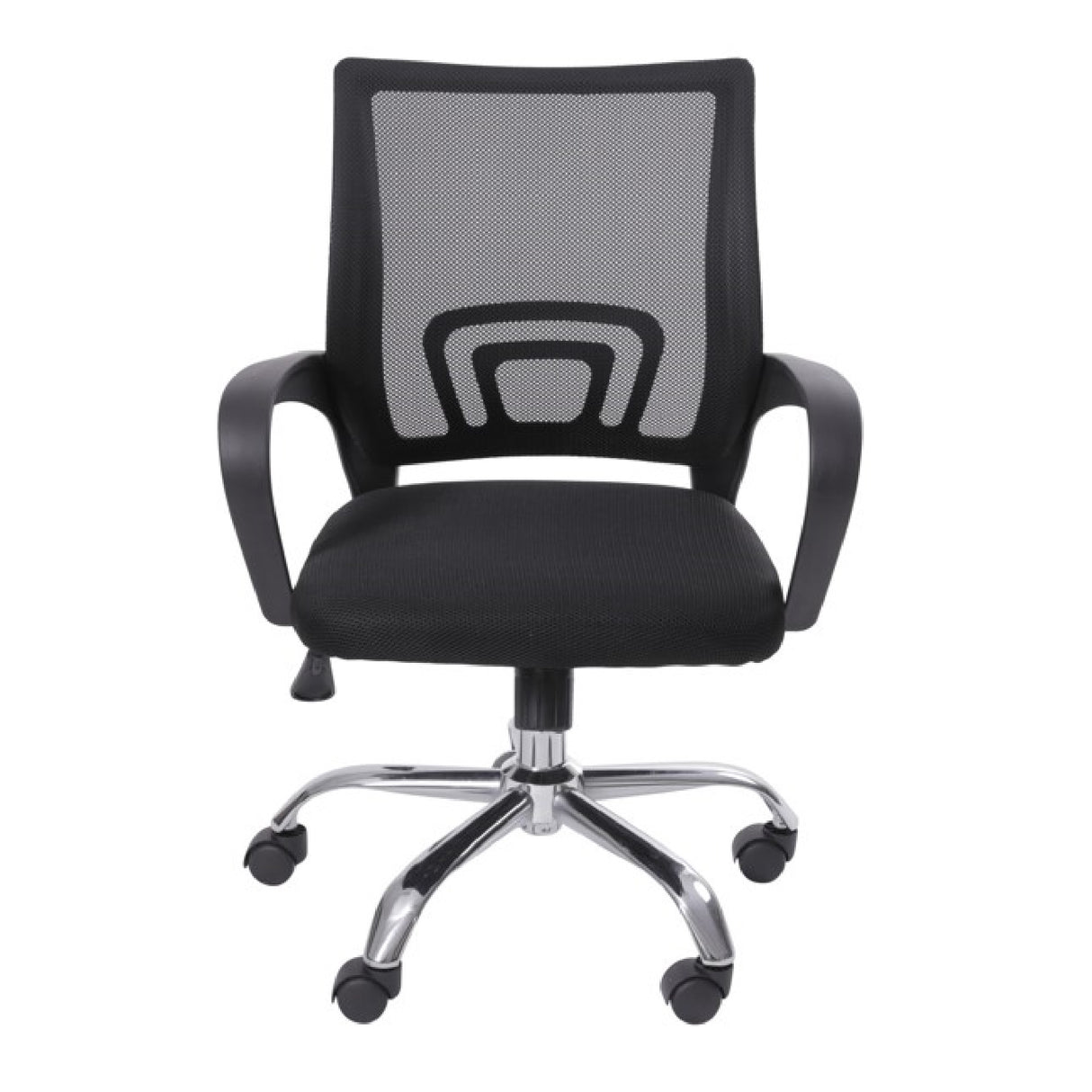 Set x 2 Sillas de Oficina Tok Negro 57x52cm Reclinable y Giratoria con Ruedas - SILLAS DE OFICINA | Bylmo