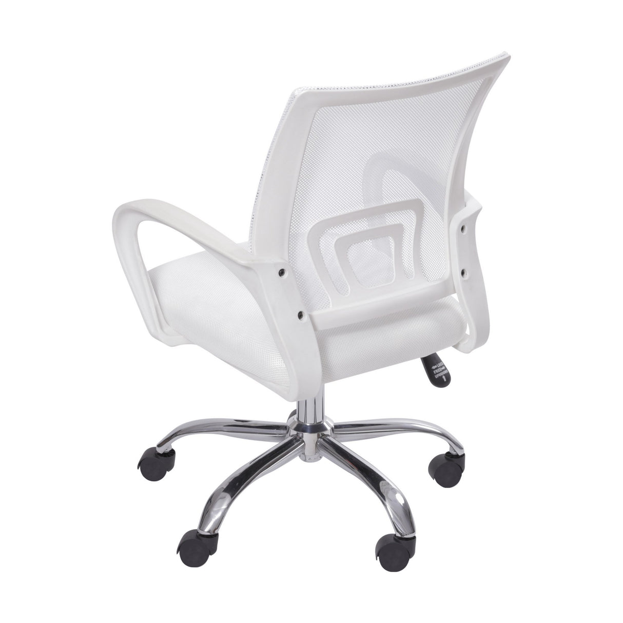 Set x 2 Sillas de Oficina Tok Blanco 57x52cm Reclinable y Giratoria con Ruedas - SILLAS DE OFICINA | Bylmo