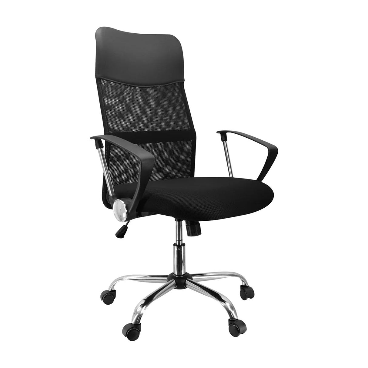 Silla de Oficina Chicago Negro 62x47cm Reclinable y Giratoria con Ruedas - SILLAS DE OFICINA | Bylmo