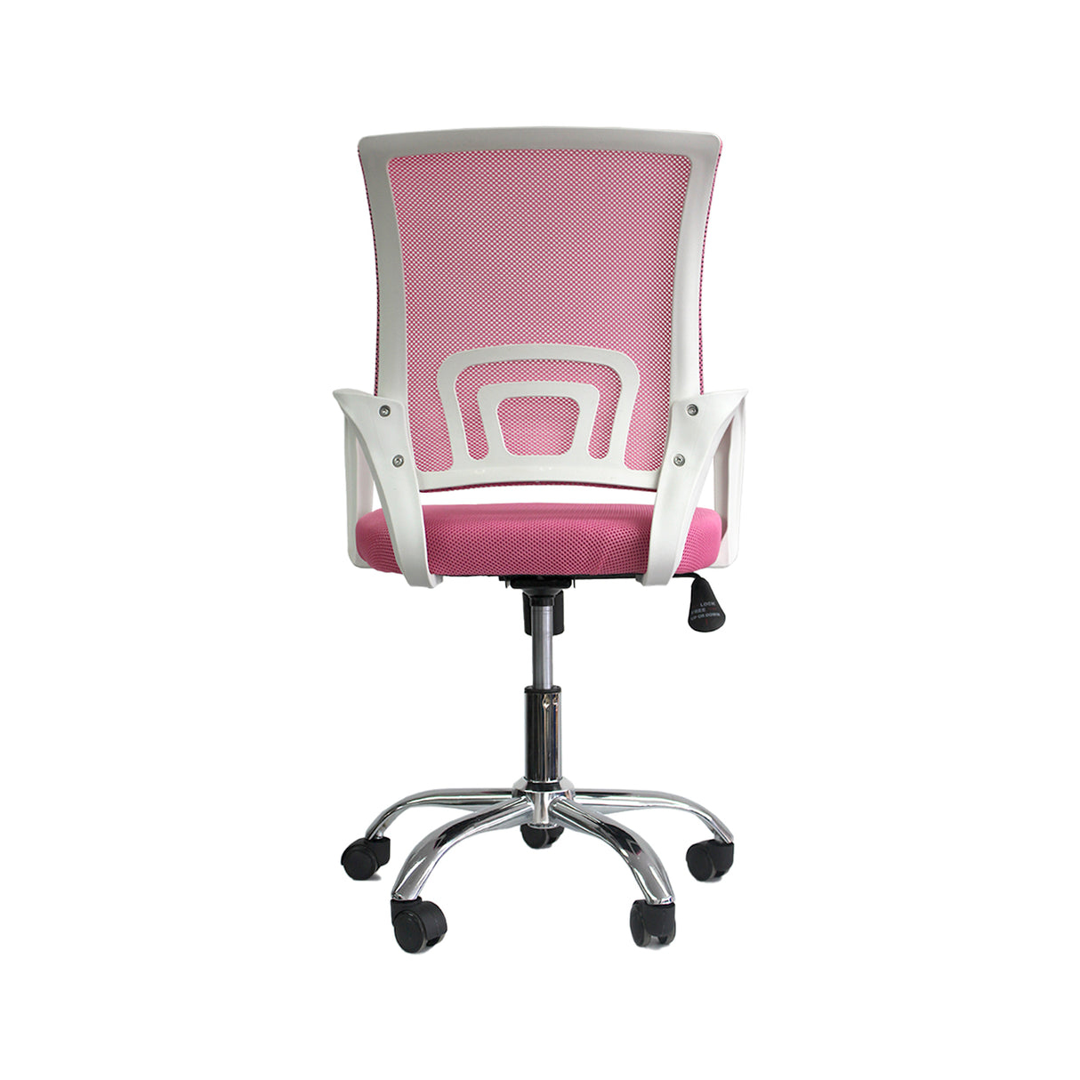Silla de Oficina Tok Rosado 57x52cm Reclinable y Giratoria con Ruedas - SILLAS DE OFICINA | Bylmo