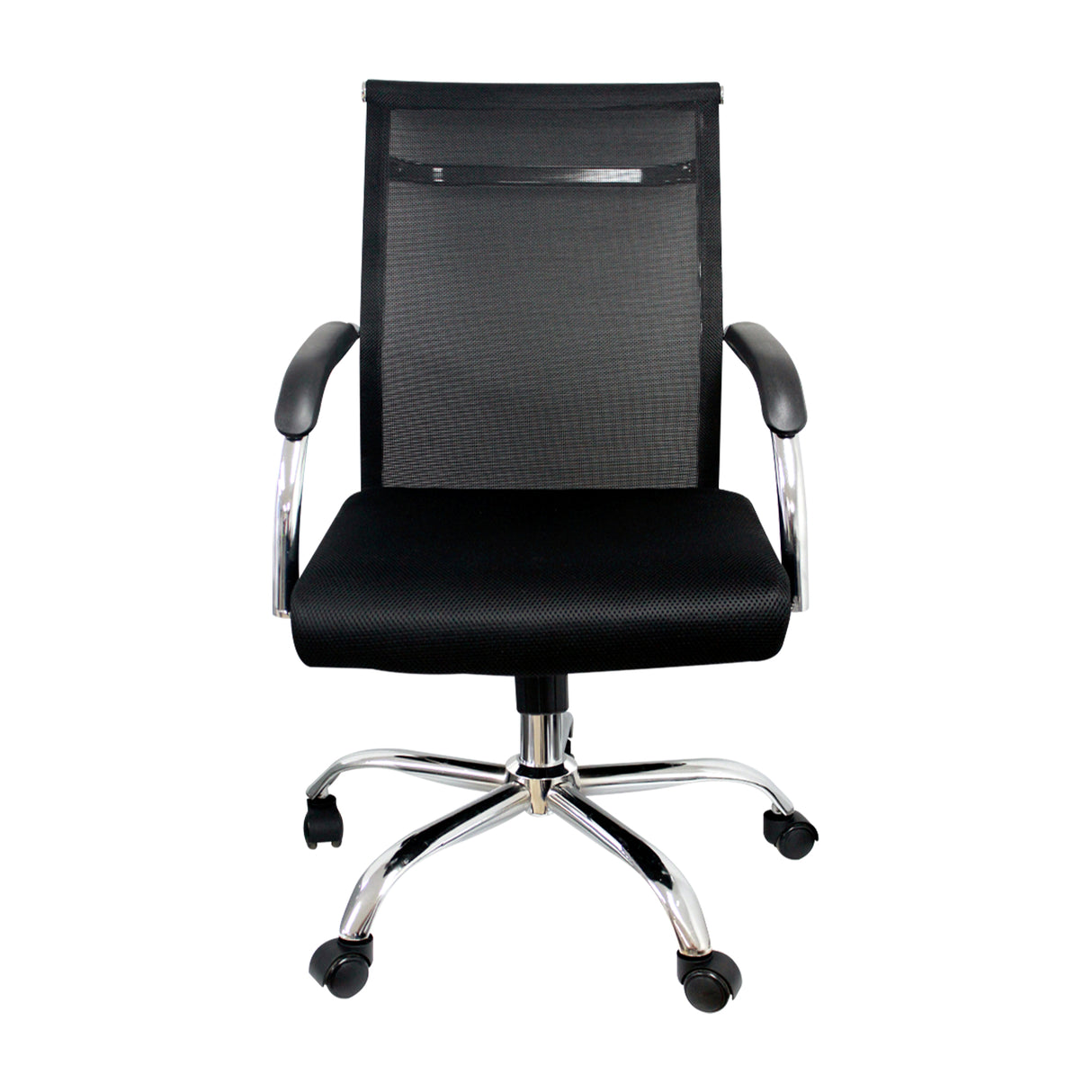 Silla de Oficina Roma Negro 56x54cm Reclinable y Giratoria con Ruedas