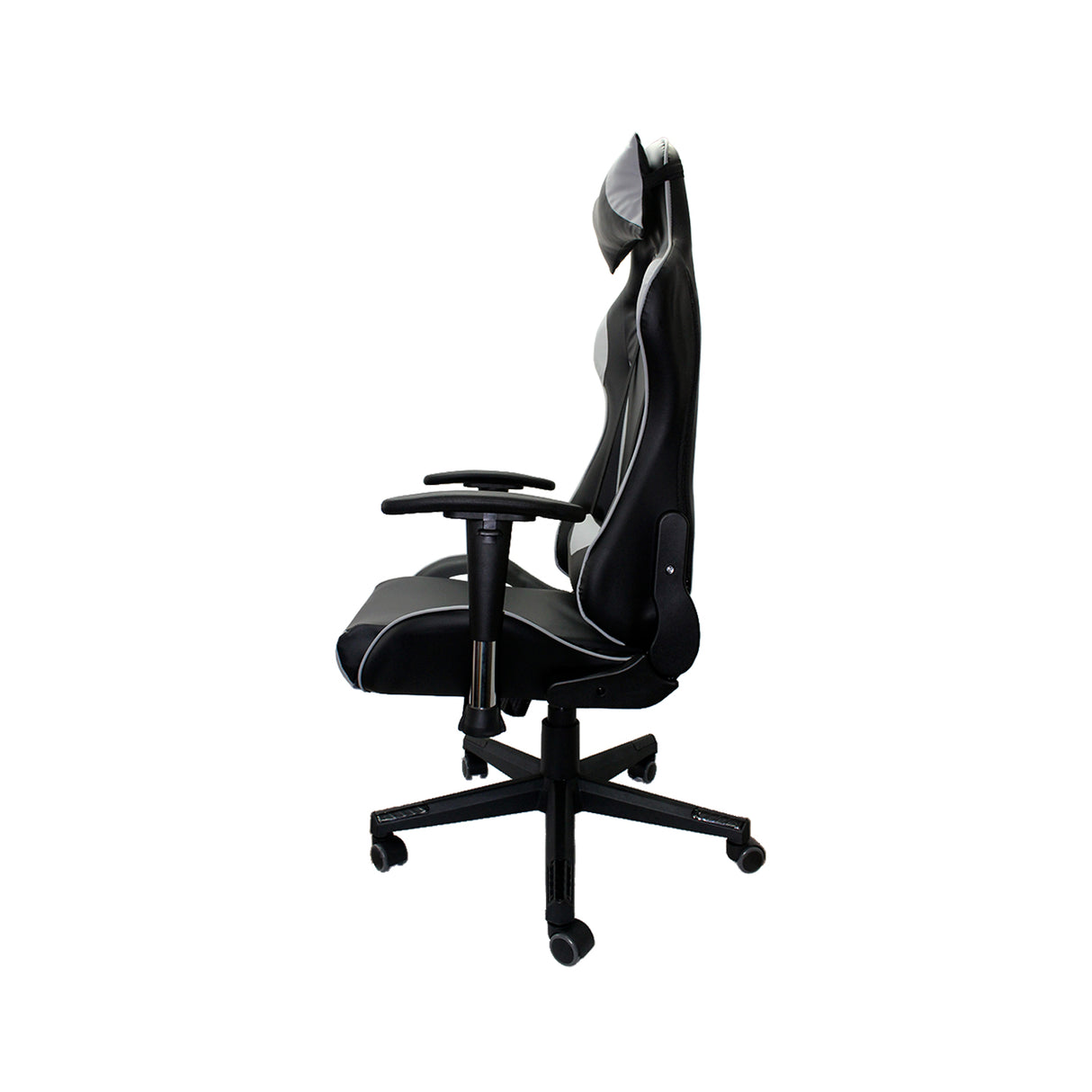 Silla Gamer F16 Gris 65x57cm Reclinable y Giratoria con Ruedas - SILLAS DE OFICINA | Bylmo
