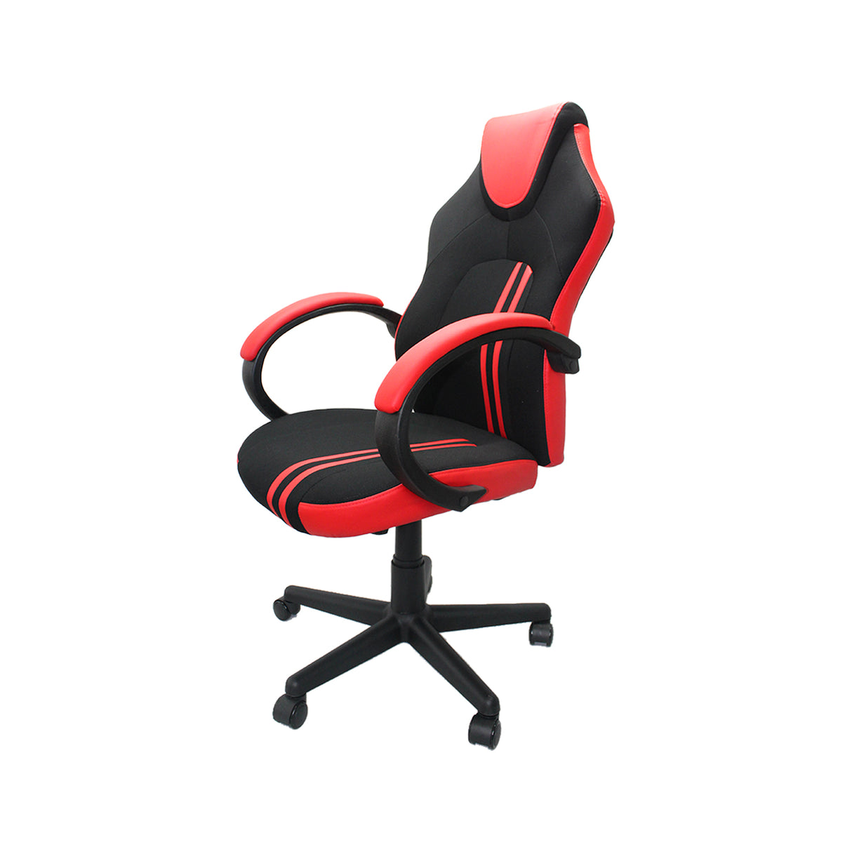 Silla Gamer Olympo Rojo 58x54cm Reclinable y Giratoria con Ruedas - SILLAS DE OFICINA | Bylmo