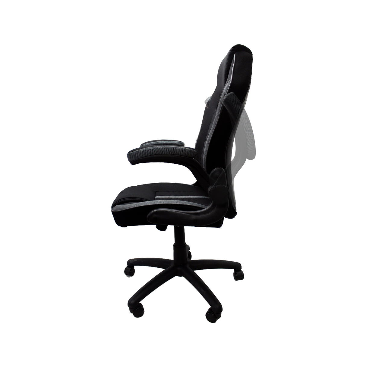 Silla Gamer Topgun Gris 63x58cm Reclinable y Giratoria con Ruedas - SILLAS DE OFICINA | Bylmo