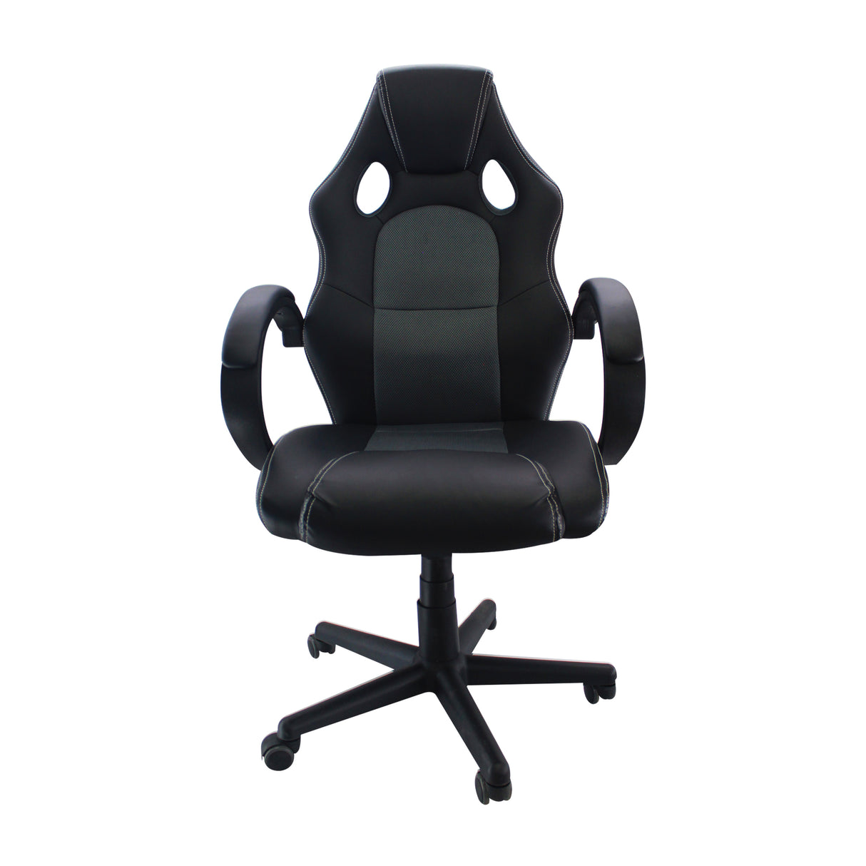 Silla Gamer Raptor Gris 60x51cm Reclinable y Giratoria con Ruedas - SILLAS DE OFICINA | Bylmo