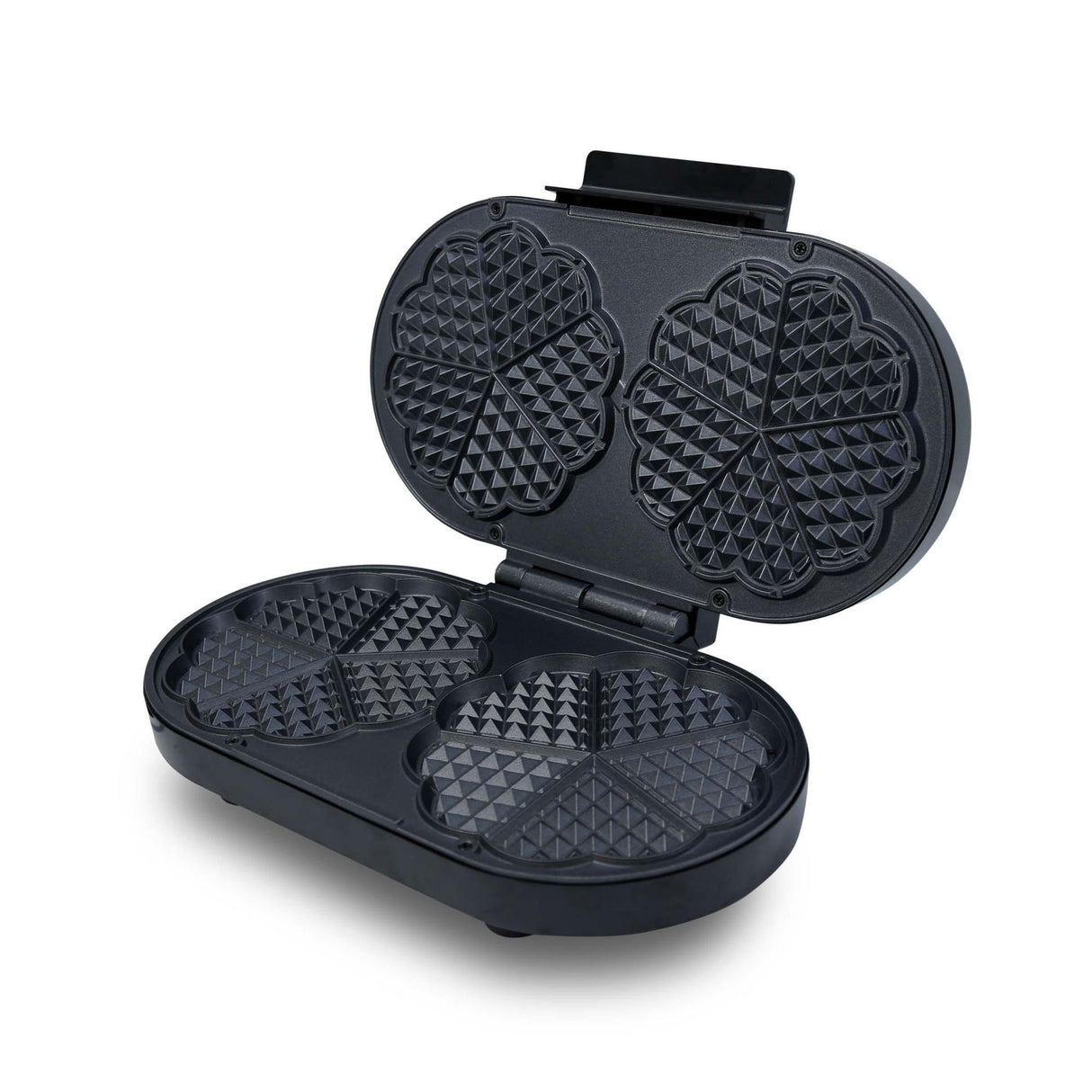 Waflera Negro 23.1x7.8cm de Dos Puestos con Luz Indicadora - SANDUCHERAS Y WAFLERAS | Bylmo