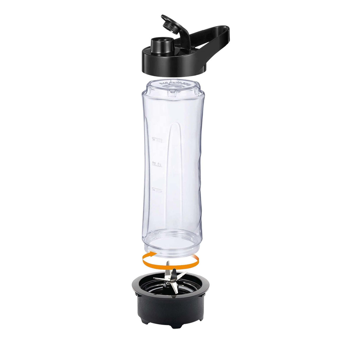 Licuadora y Batidora de Inmersion Tritan Negro y Plateado 8x47cm De Cuatro Aspas y 0.6 Litros - LICUADORAS Y PROCESADORES | Bylmo